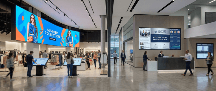 Digital Signage Solution for Retail and Corporate Communication Systems