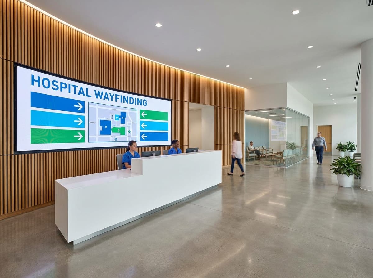 LG wayfinding at reception